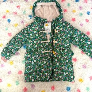 Mini Boden Winter long line parka size 4-5.